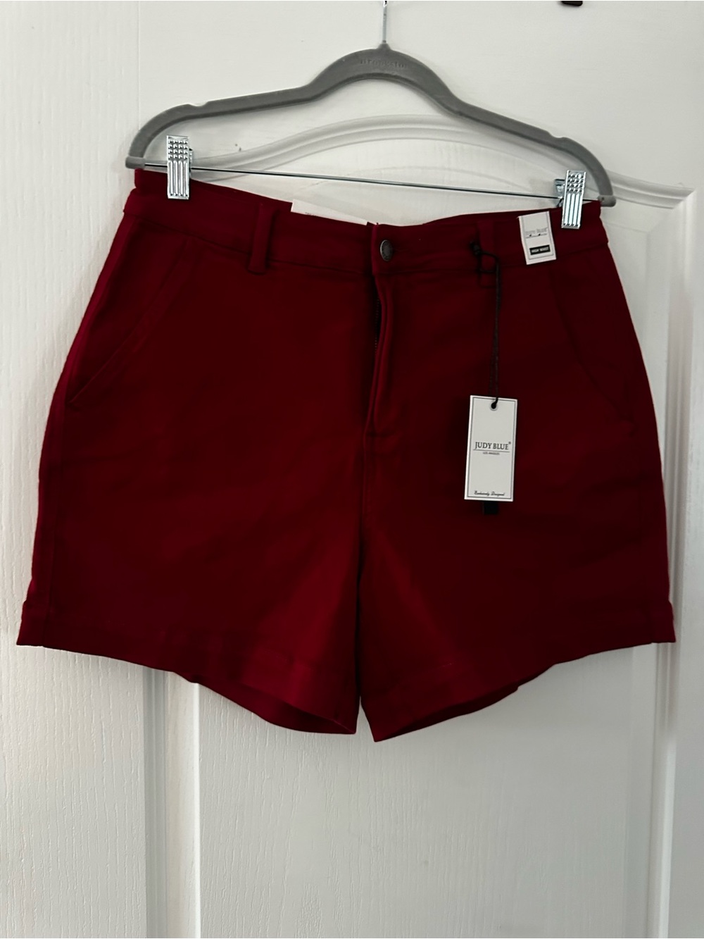 Judy Blue Deep Red Women’s Bermuda Shorts